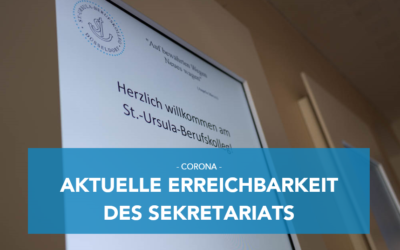 Aktuelle Erreichbarkeit des Sekretariats