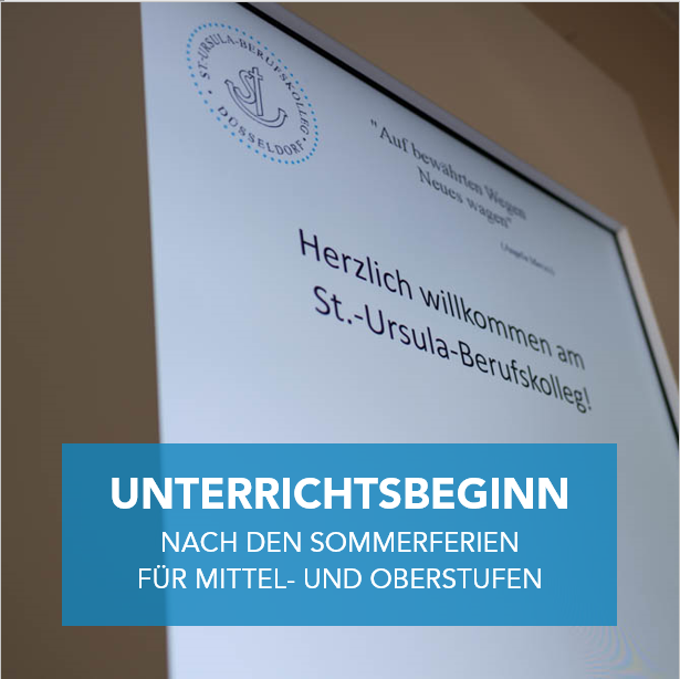 Mittel- und Oberstufen: Informationen zum Schulstart nach den Sommerferien