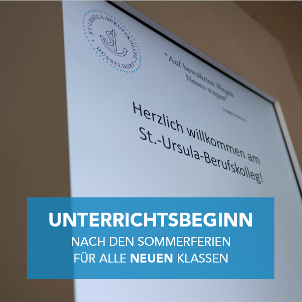 Informationen zum Schulstart nach den Sommerferien für alle neuen Klassen