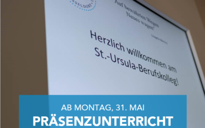 Präsenzunterricht ab 31. Mai für alle