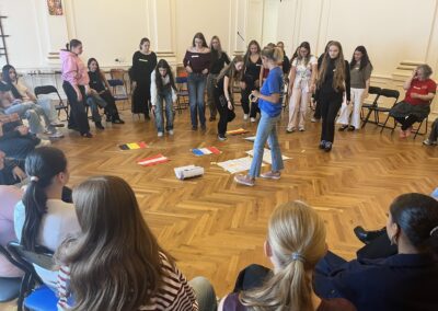 Präsentation an der Střední odborná škola Drtinova in Prag